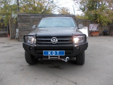 Бампер передний силовой с кенгурином алюминиевый KDT Volkswagen Amarok   25012L