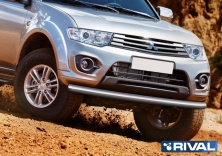 Защита переднего бампера d76 RIVAL Mitsubishi L200 2006-2015 R.4004.015