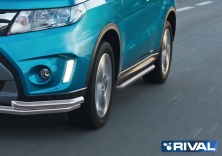 Защита порогов d42 RIVAL Suzuki Vitara 2015-  R.5509.003