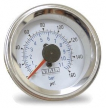 Манометр бортовой 2 стрелки 2" от 0 до 11атм белый VIAIR 90083