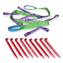 Якорь лебедочный 9 петлевой 2,5м c кольями 35x350 Tplus  T014392