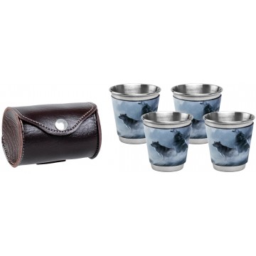 Набор стопок HELIOS Волки 4x60 мл  HS-NS-W-A19-2