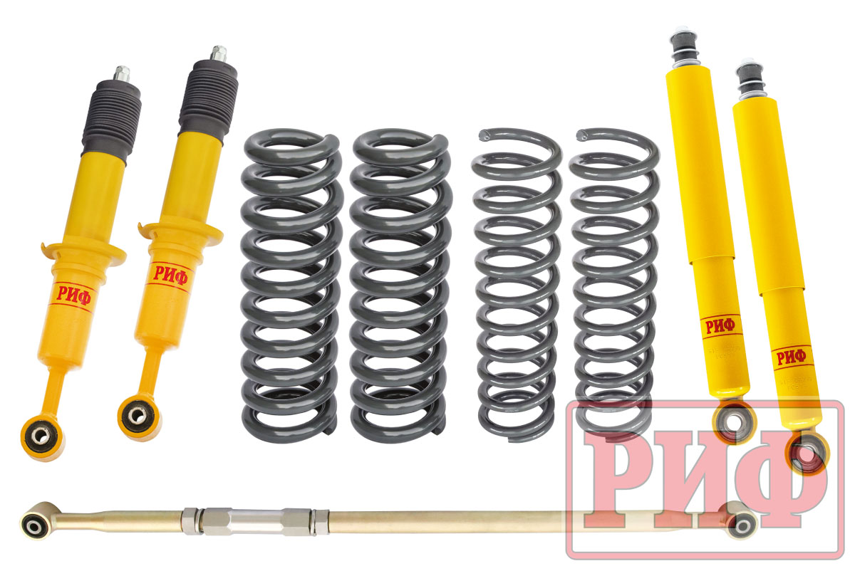 Лифт-комплект РИФ Toyota Fortuner 2015+ лифт 40 мм средний (дизель), жесткий (бензин) RIF-FRT-B