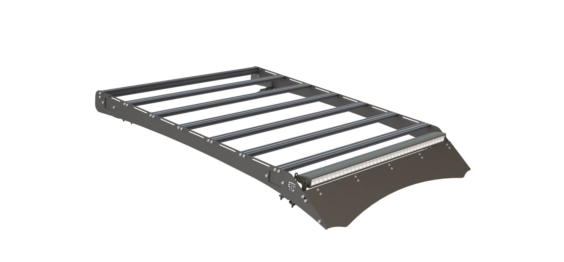 Багажник экспедиционный STC Mitsubishi L200 2006-2015 с дальним светом  STC-ML200/06-TR-L1