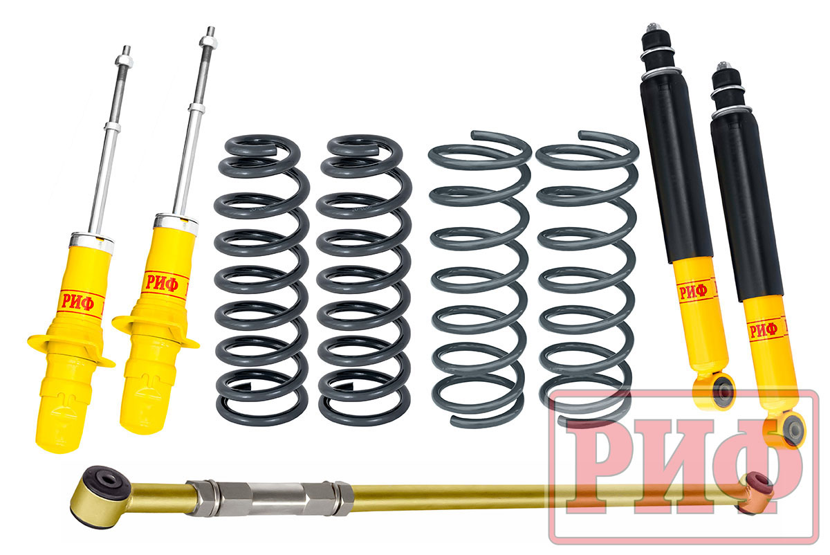 Лифт-комплект РИФ для SsangYong Rexton 2 (2012-2017 мост) лифт 30 мм +75 кг RIF-REX2-W