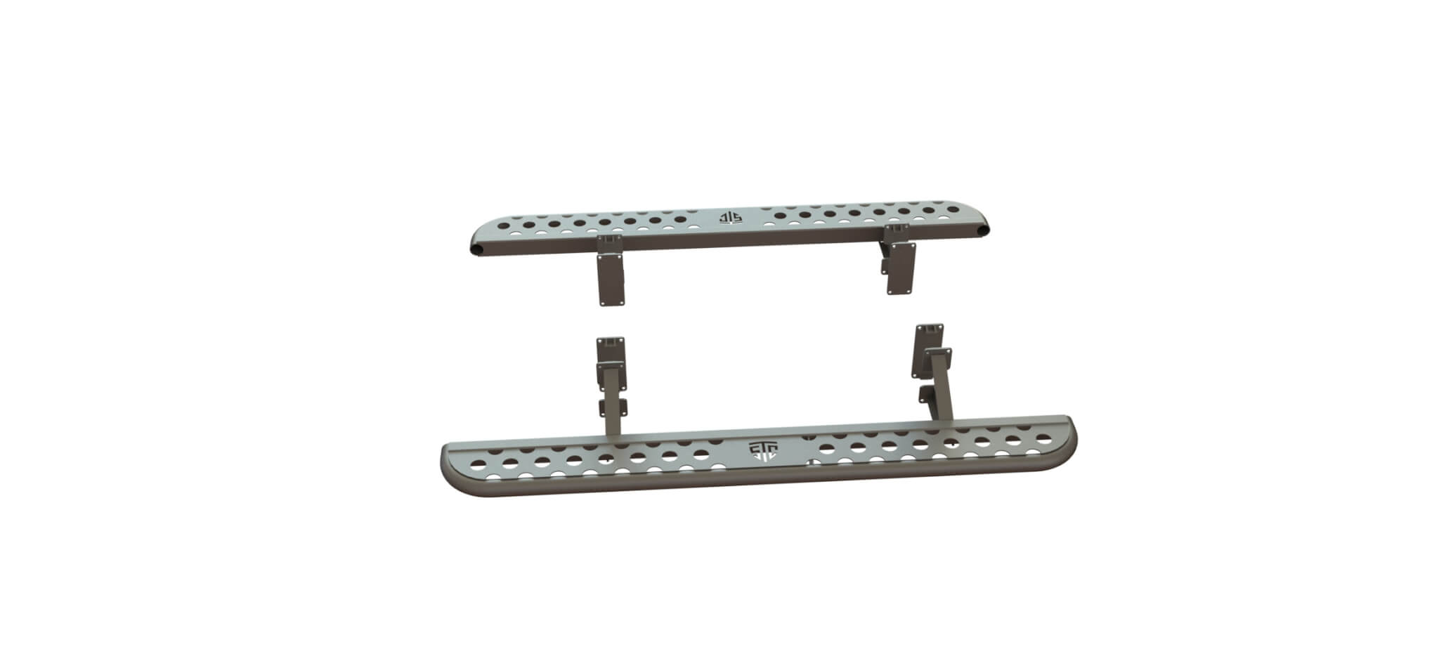 Пороги силовые Toyota Land Cruiser Prado 120 цельная ступень STC-TLCP120-S-C1