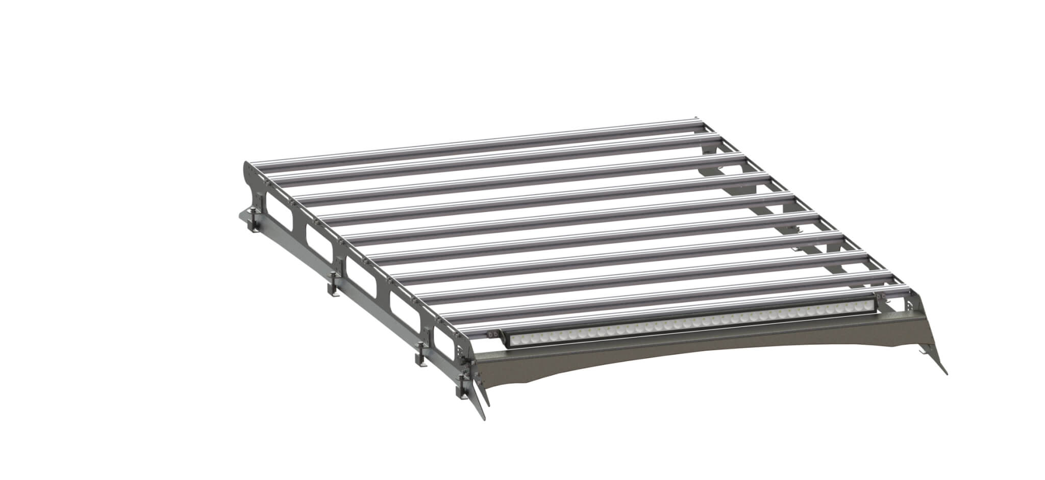 Багажник экспедиционный STC Toyota Land Cruiser 80 ШТОРКА с дальним светом  STC-TLC80-TR1-L1