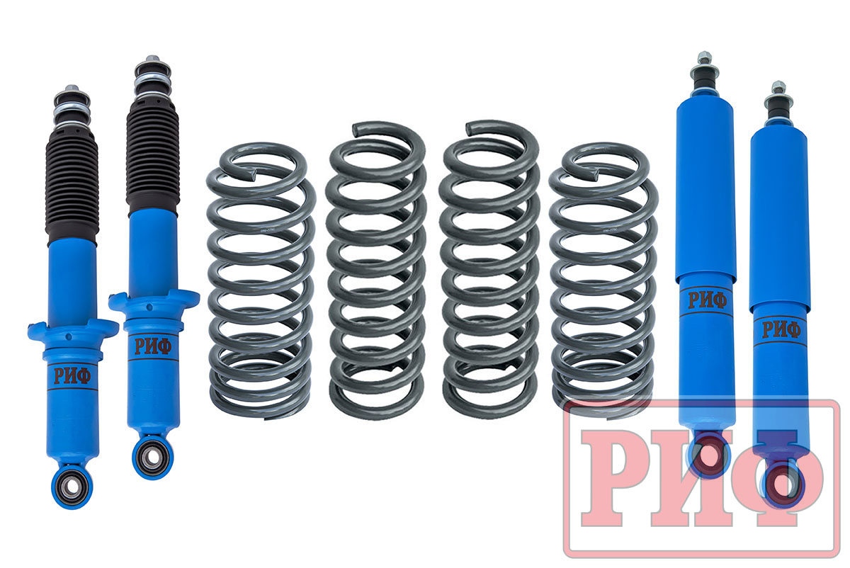 Лифт-комплект РИФ арктический Toyota Land Cruiser Prado 90/95, 4Runner (кузов 185) 1996-2002 лифт 45 мм жесткий RIF-4run-C-Arc