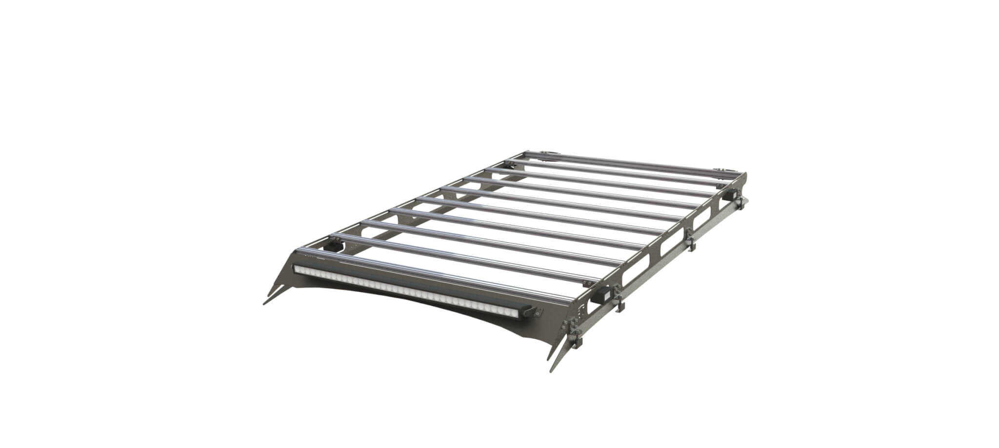 Багажник экспедиционный STC Toyota Land Cruiser 80 с дальним, рабочим и задним светом  STC-TLC80-TR-L1L3L2