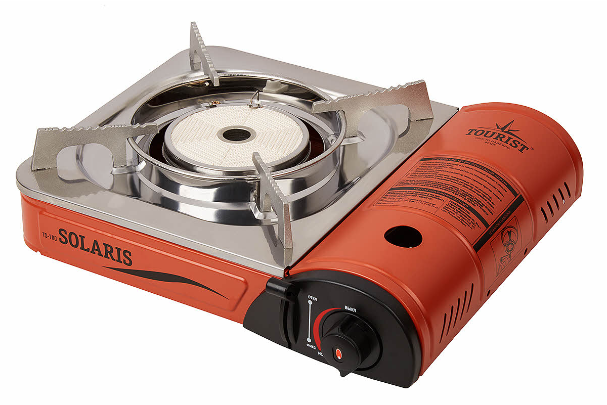 Плита газовая TOURIST SOLARIS портативная, керамическая, в кейсе  TS-700