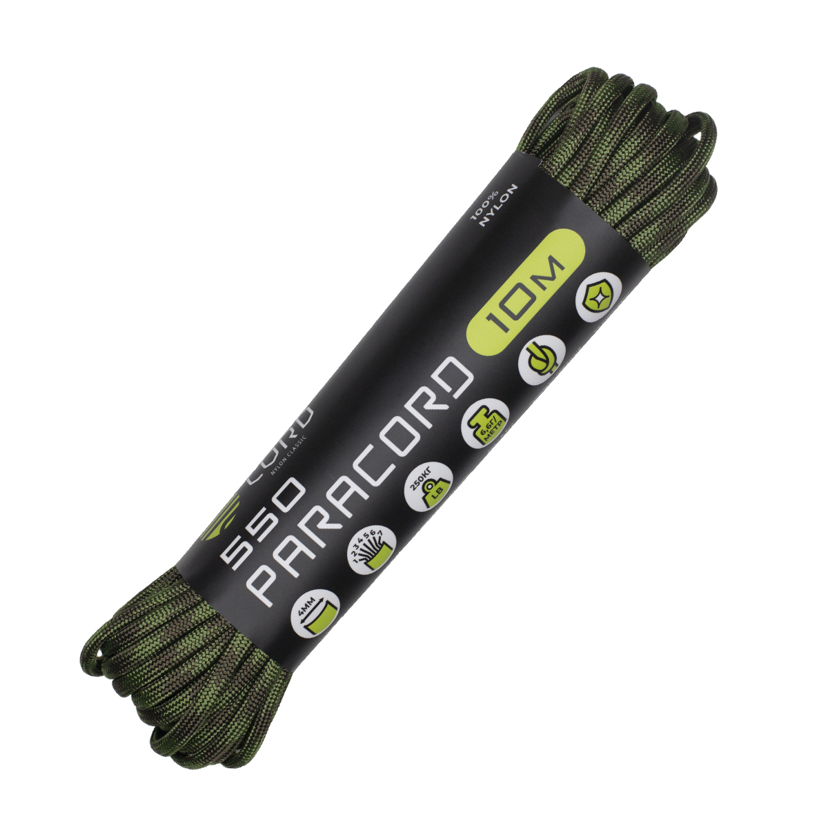 Паракорд 550 CORD nylon 10м (O.D. moss)  550.N10.O.D.M