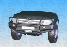 Бампер передний силовой  со съёмным кенгурином KDT 21012 Mitsubishi Pajero IV