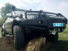 Бампер передний силовой  со съёмным кенгурином KDT Mitsubishi L200 Triton   13012