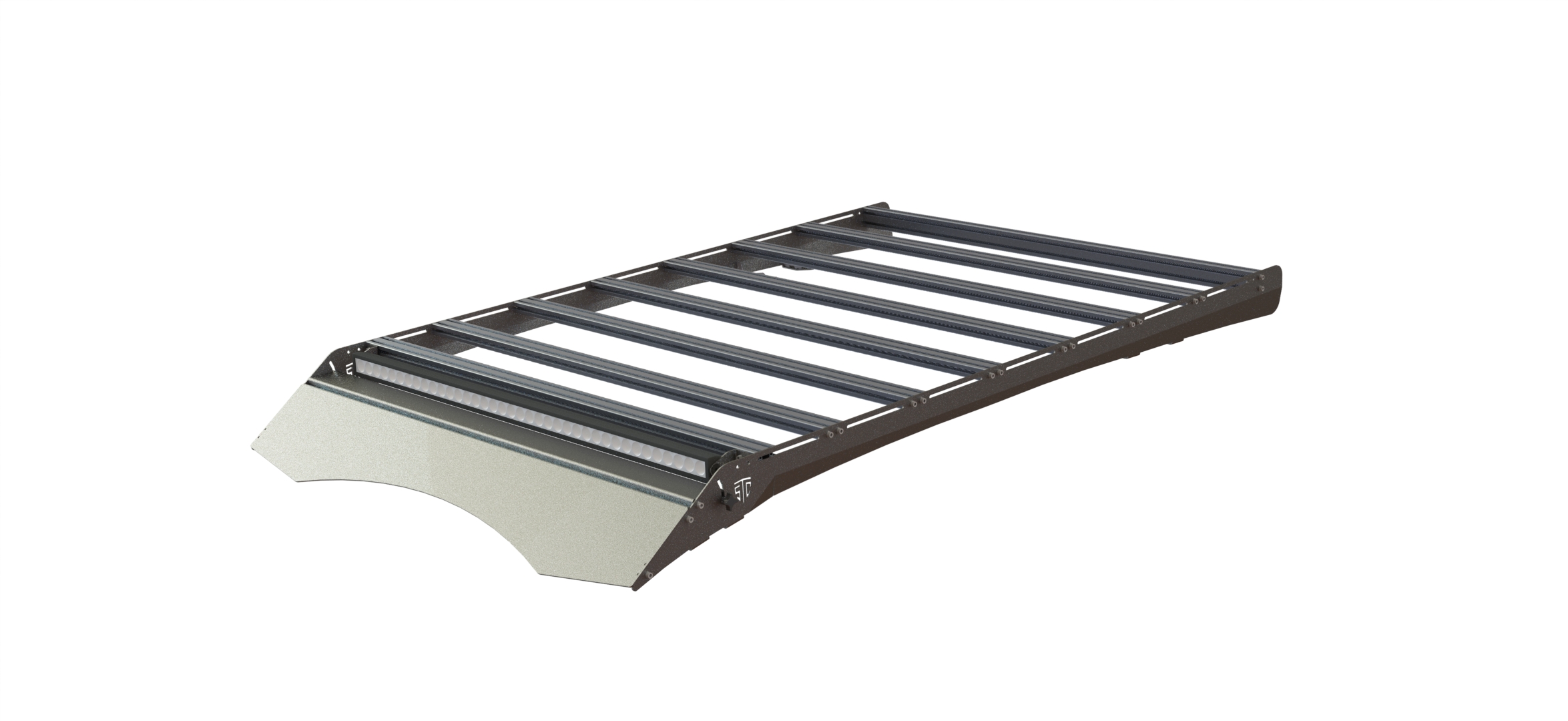 Багажник экспедиционный STC Renault Duster 2010-2019 ШТОРКА с дальним светом  STC-RDU/10-TR1-L1