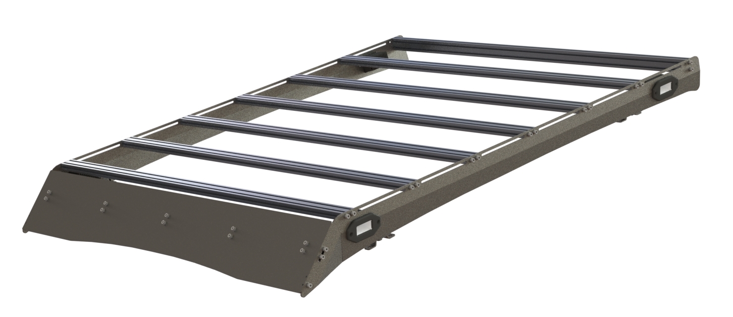 Багажник экспедиционный STC Nissan Navara с рабочим светом   STC-NN-TR-L3