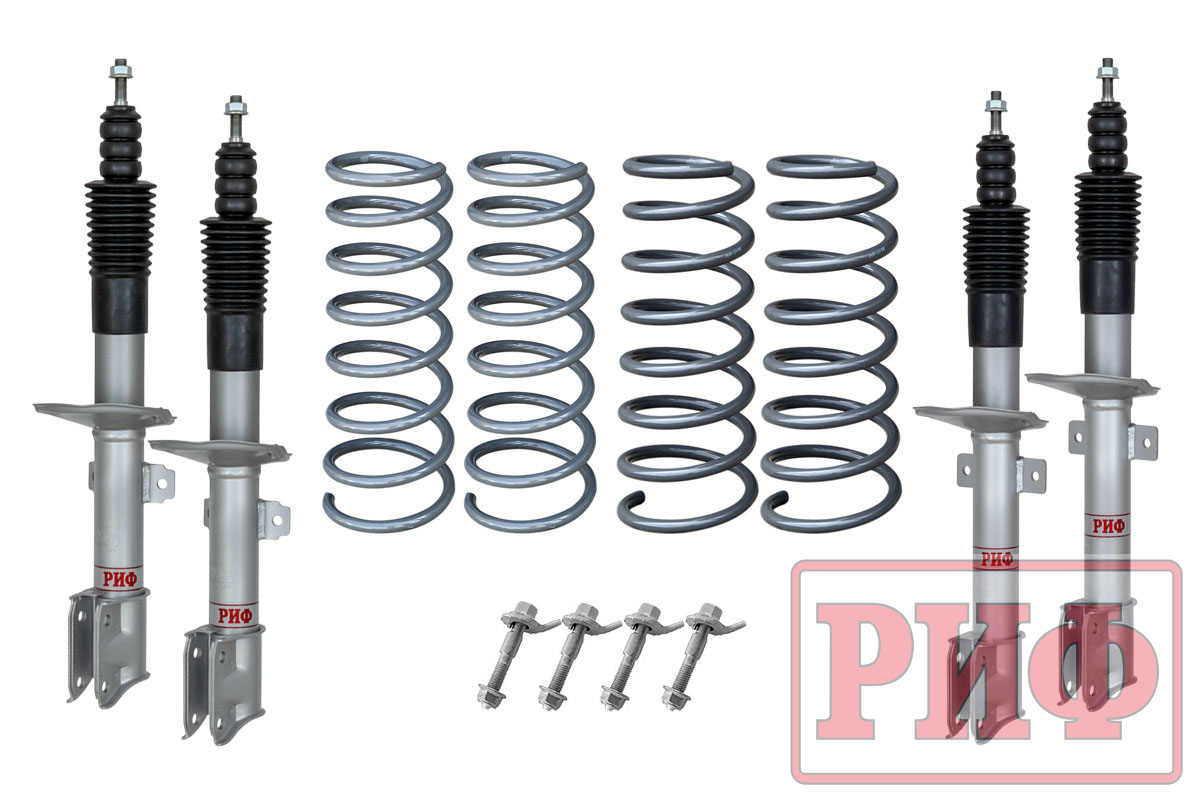 Лифт-комплект РИФ для Renault Duster (2010-2022), Nissan Terrano III 2004+ 4х4 лифт 20 мм RIF-DUS-B-G