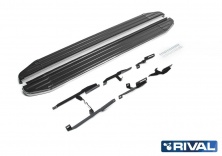 Порог-площадка "Premium" A173ALP + комплект крепежа RIVAL Suzuki Grand Vitara  A173ALP.5502.2