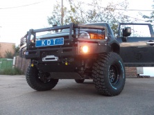 Защита радиатора алюминиевая KDT Toyota FJ Cruiser    24201L