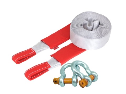 Динамический строп (рывковый) 10 т 9 м серия "Туризм" с шаклами 3.25 т (с мешком для хранения) T018180