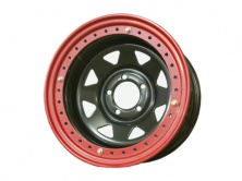 Диск штампованный черный с бедлоком 5x114.3 15х8 D84 ET-19    1580-54384BL-19-BDL