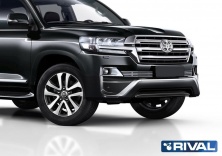 Решетка бампера d10 RIVAL Toyota Land Cruiser 200 2015-  G.5704.001