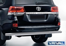 Защита заднего бампера d76 RIVAL Toyota Land Cruiser 200 2015- R.5717.011