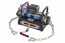 Лебёдка переносная РИФ 6000SR c площадкой на цепях и проводами (в сборе) синтетический трос  EWX6000SR-KIT