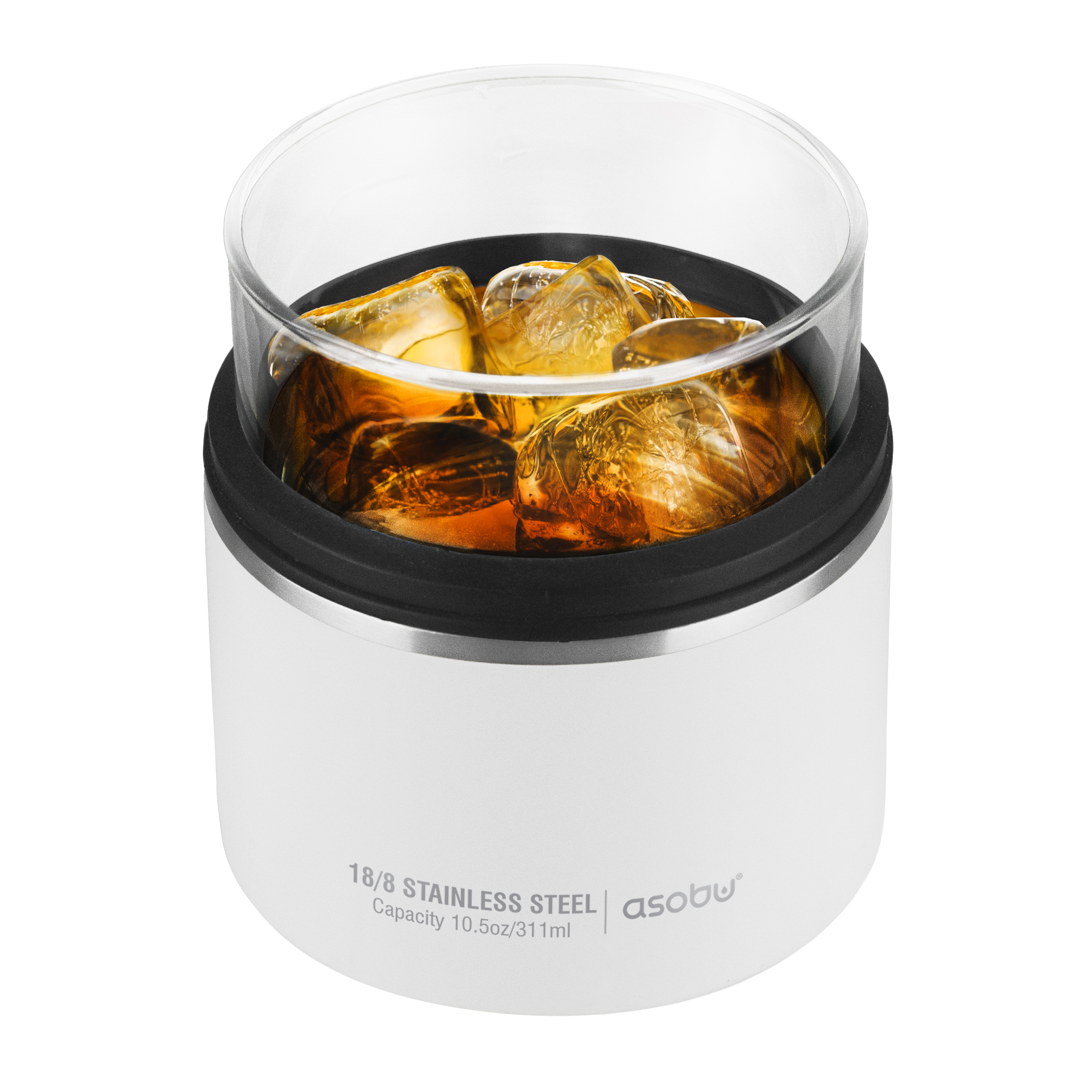 Термобокал ROCKS для крепких напитков 310 мл, белый  LAO21.01-WHITE