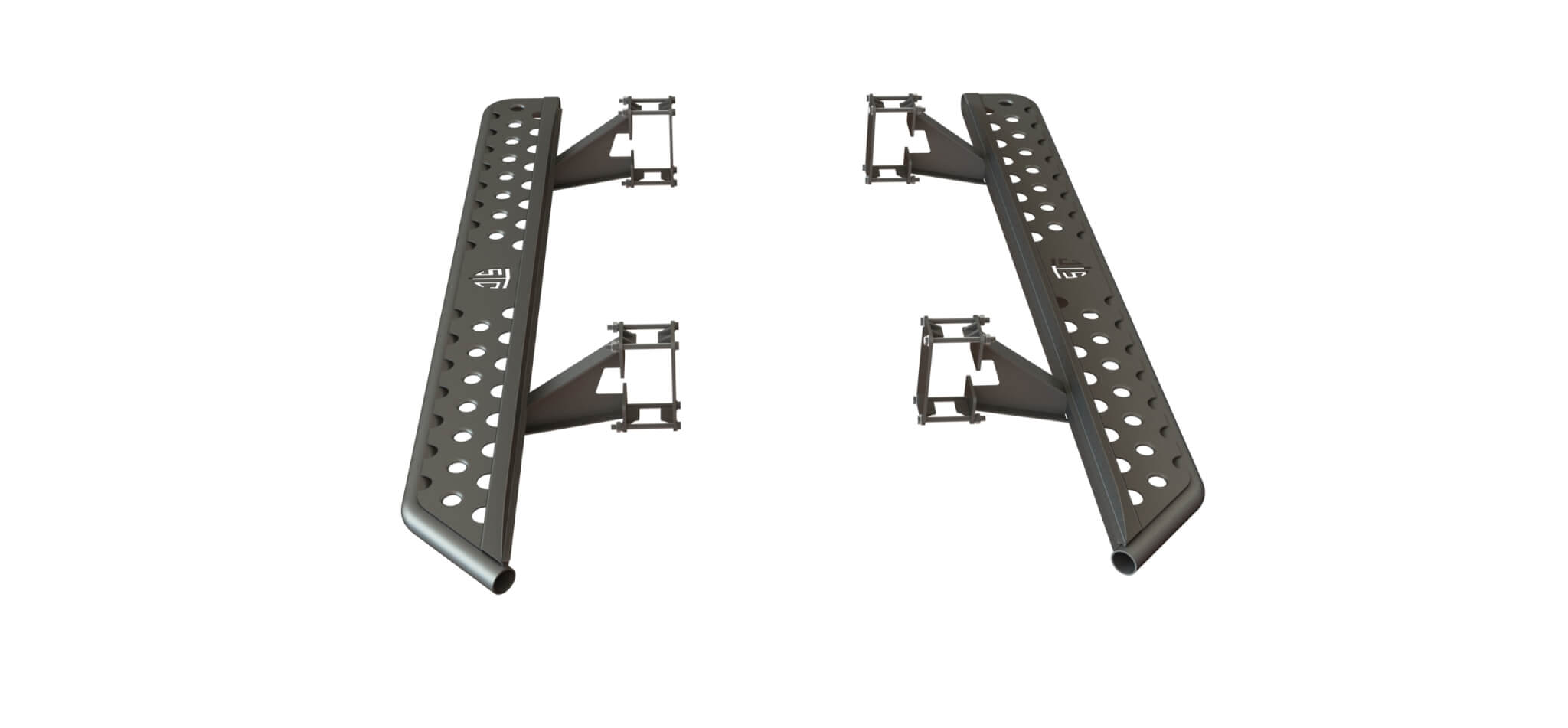 Пороги силовые Toyota Land Cruiser Prado 150 цельная ступень STC-TLCP150-S-С1