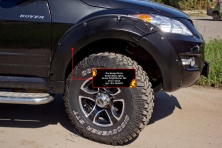 Расширитель колесной арки передний правый Русская артель Great Wall Hover H5 2011-2016  RG-060622