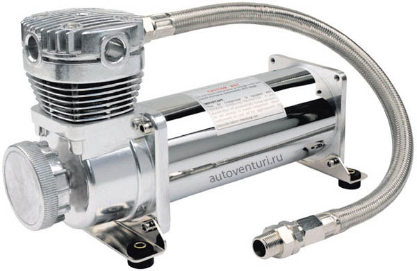 Компрессор стационарный 12V VIAIR 460C хром 46043