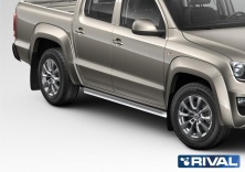 Защита порогов d76 RIVAL Volkswagen Amarok 2016-  R.5804.008