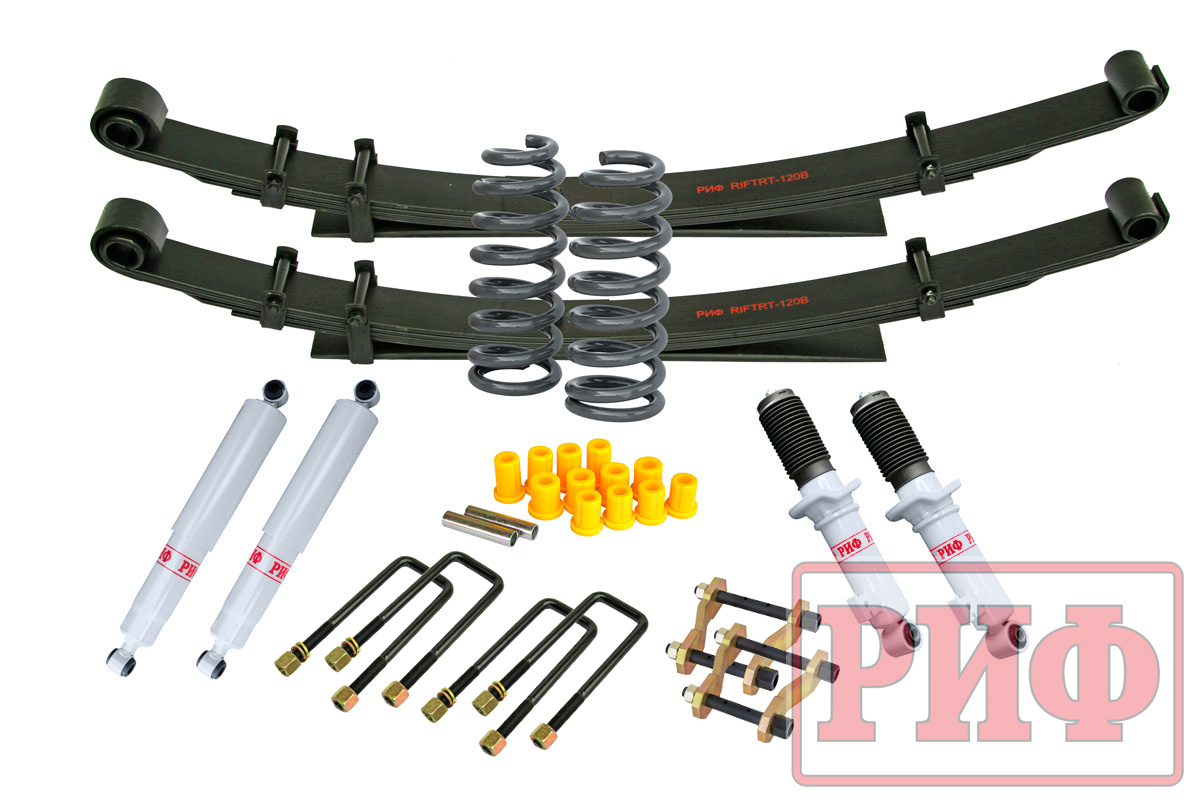 Лифт-комплект РИФ газовый Mitsubishi L200 2015+, Fiat Fullback 2016+ мягкий лифт 40 мм RIF-TMQ-B-G