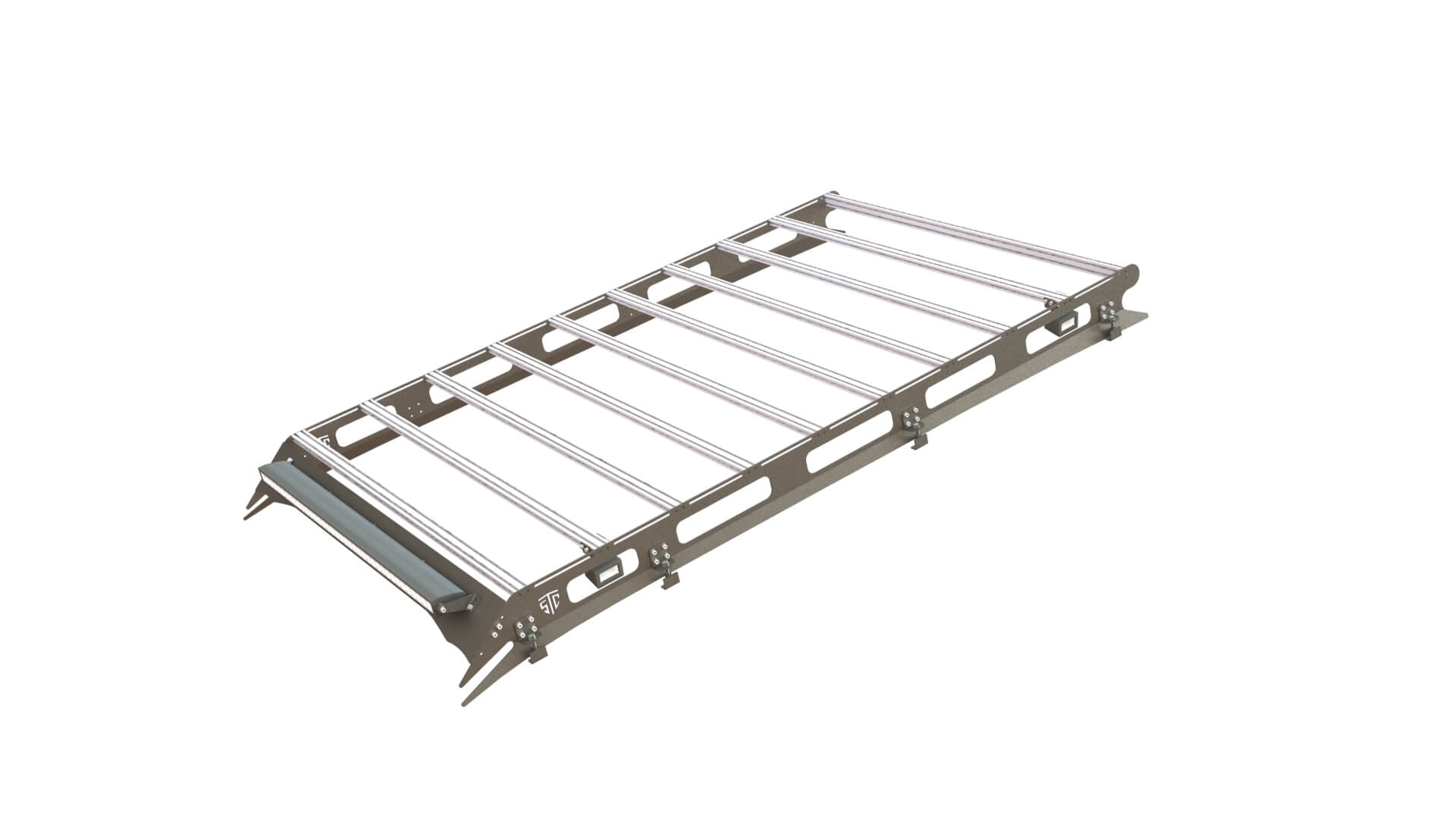 Багажник экспедиционный STC Toyota Land Cruiser 80 с дальним и рабочим светом  STC-TLC80-TR-L1L3