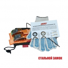 Браслеты противоскольжения 4WD со стальным замком, комплект 2шт Tplus  T002331