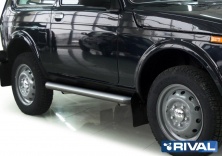 Защита порогов d57 RIVAL Lada 4х4 1995-, 3D  R.6002.003