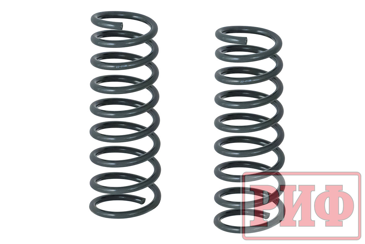 Пружины РИФ передние Renault Duster (2010-2022), Nissan Terrano III 2014+ лифт 40 мм +25 кг 22-010A