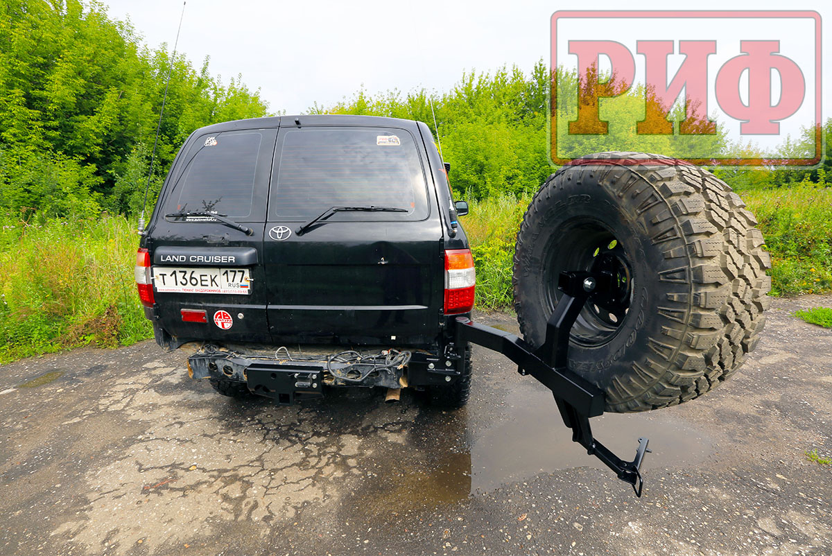Калитка РИФ с фаркопом в штатный задний бампер Toyota Land Cruiser 105 RIF105-80004