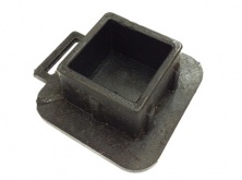 Заглушка фаркопа 2" без фиксатора универсальная, черная  0-00-962