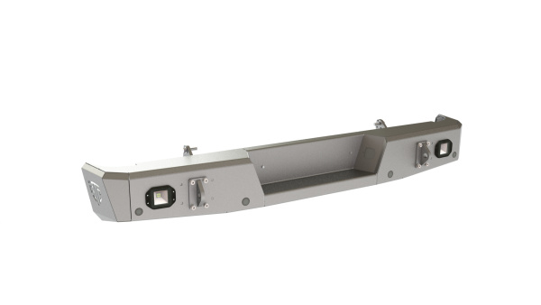 Бампер задний Toyota Tundra 2006-2013 фары заднего хода/ПТФ STC-TT06-BR-L2+L1