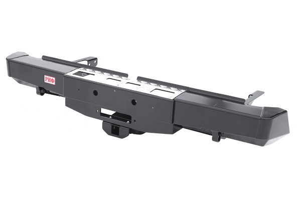 Бампер задний с площадкой под лебёдку и квадратом под фаркоп РИФ Toyota Hilux 2015+  RIFREV-20130