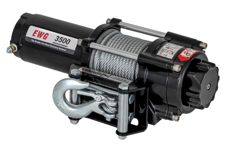 Лебёдка автомобильная электрическая 12V Magnum 3500 lbs 1588 кг (стальной трос) EWG3500S