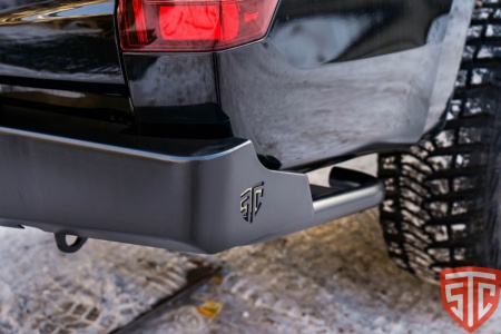 Бампер силовой задний Mitsubishi L200 2019+ с квадратом под фаркоп STC-ML200/19-BR