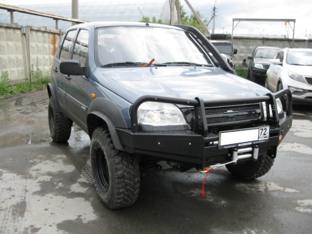 Бампер передний силовой OJeep Chevy Niva  02.007.01