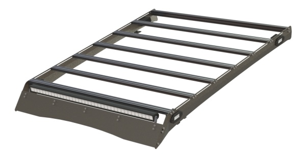 Багажник экспедиционный STC Nissan Navara с дальним и рабочим светом  STC-NN-TR-L1L3