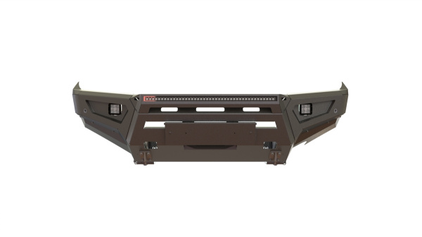 Бампер силовой передний STC Toyota Land Cruiser 200 2008-2015 (ПТФ с СТГ и 2х Цветная балка дальнего света) STC-TLC200/08-BF-C1-L1L4+L2L9