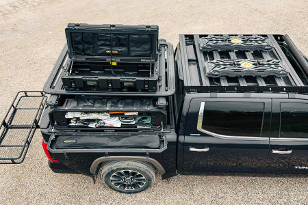 Силовой каркас-кунг Baja Racing (тип Т) с 2-мя малыми рыбацкими ящиками Mitsubishi L200, Isuzu D-MAX, Nissan Navara YHA002-D-02