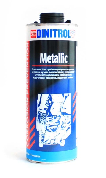 Dinitrol Metallic (1 литр, евробаллон) Антикор для днища и арок 1115206
