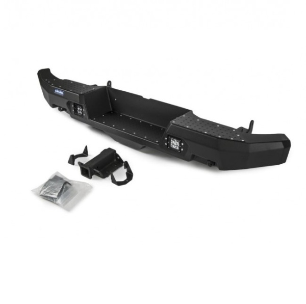 Бампер силовой задний AL (черный)  Rival  для Toyota Hilux Revo/Vigo 2011- 2D.5715.1-NL