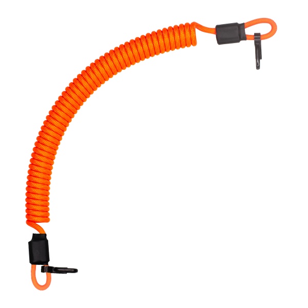 Страховочный тренчик CORD из паракорда с 2 карабинами (neon orange)  TR.KK.N.OR